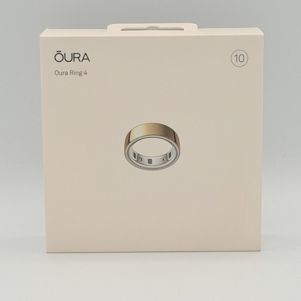 Oura Ring 4 Smart Health Tracker Unisex Size 10 Gold NEW JZ90-54216-10 Bluetooth